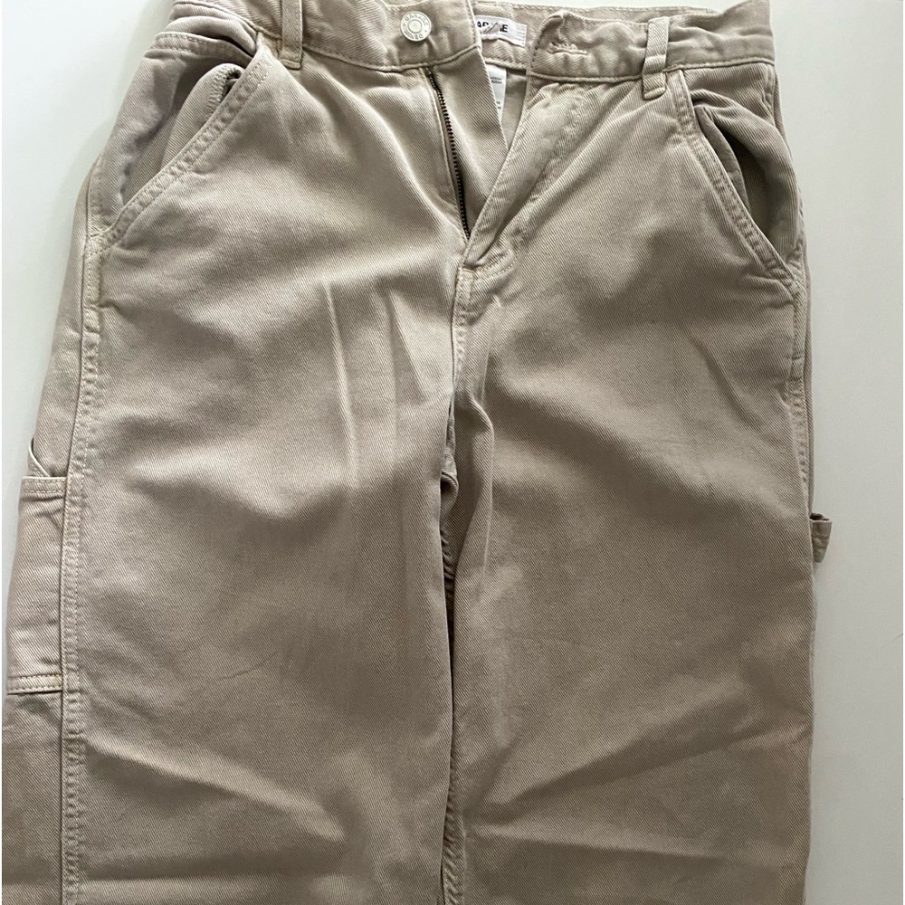garage beige carpenter pants